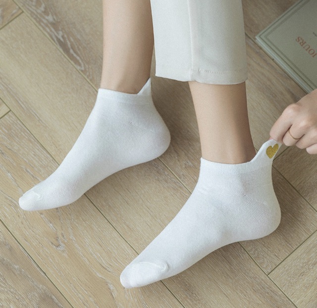 VỚ TẤT THÊU GÓT TRÁI TIM NGỌT NGÀO SWEETHEART