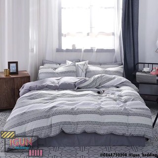 set HỌA TIẾT THỔ CẨM bộ Chăn Ga Gối 4 món ĐŨI NHẬP 100% HÀN QUỐC