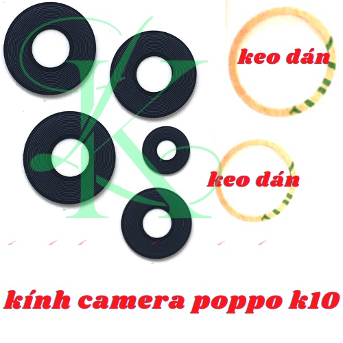Kính camera oppo k10 kèm keo dán