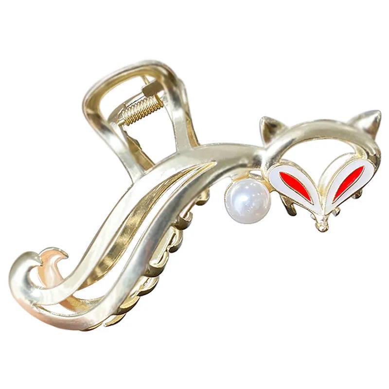 Kẹp Tóc Kim Loại Hình Đuôi Cá Mập Phong Cách Hàn Quốc Cho Nữ