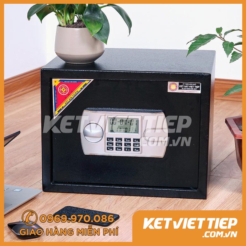 Két Sắt Mini Thông Minh Việt Tiệp  Khóa Điện Tử ✅ FREESHIP ✅ Két Sắt Cỡ Nhỏ Thông Minh MS KKS023 Màu Đen, Trắng | BigBuy360 - bigbuy360.vn