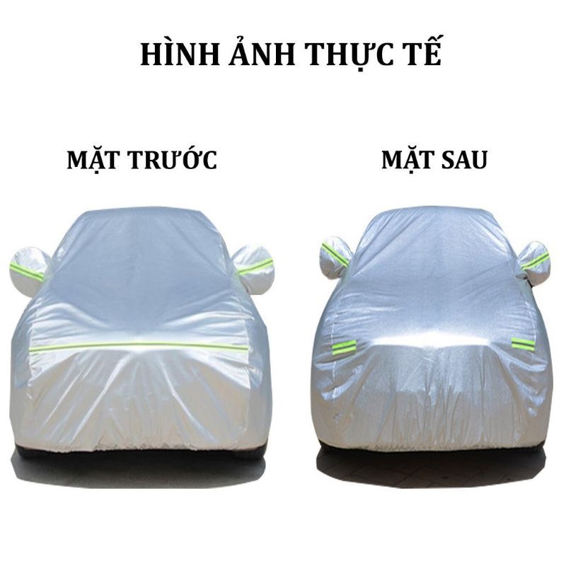 Bạt Phủ Ô Tô Đủ Size Từ 4,7 chỗ đến Bán Tải - Bạt Phủ Xe Ô Tô 3 Lớp Cao Cấp Chống Mưa, Chống Nắng, Chống Xước