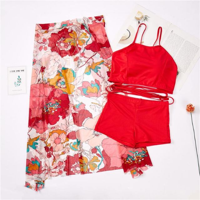 Bộ đồ bơi tắm biển nữ Bikini 3 mảnh kín đáo gợi cảm | BigBuy360 - bigbuy360.vn