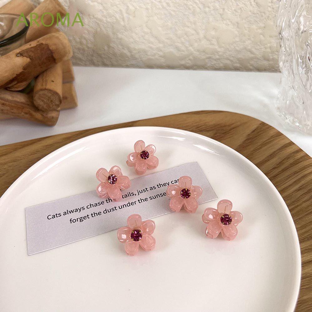 Kẹp Tóc Càng Cua Đính Đá Zircon Cỡ Nhỏ Phong Cách Vintage Cho Nữ