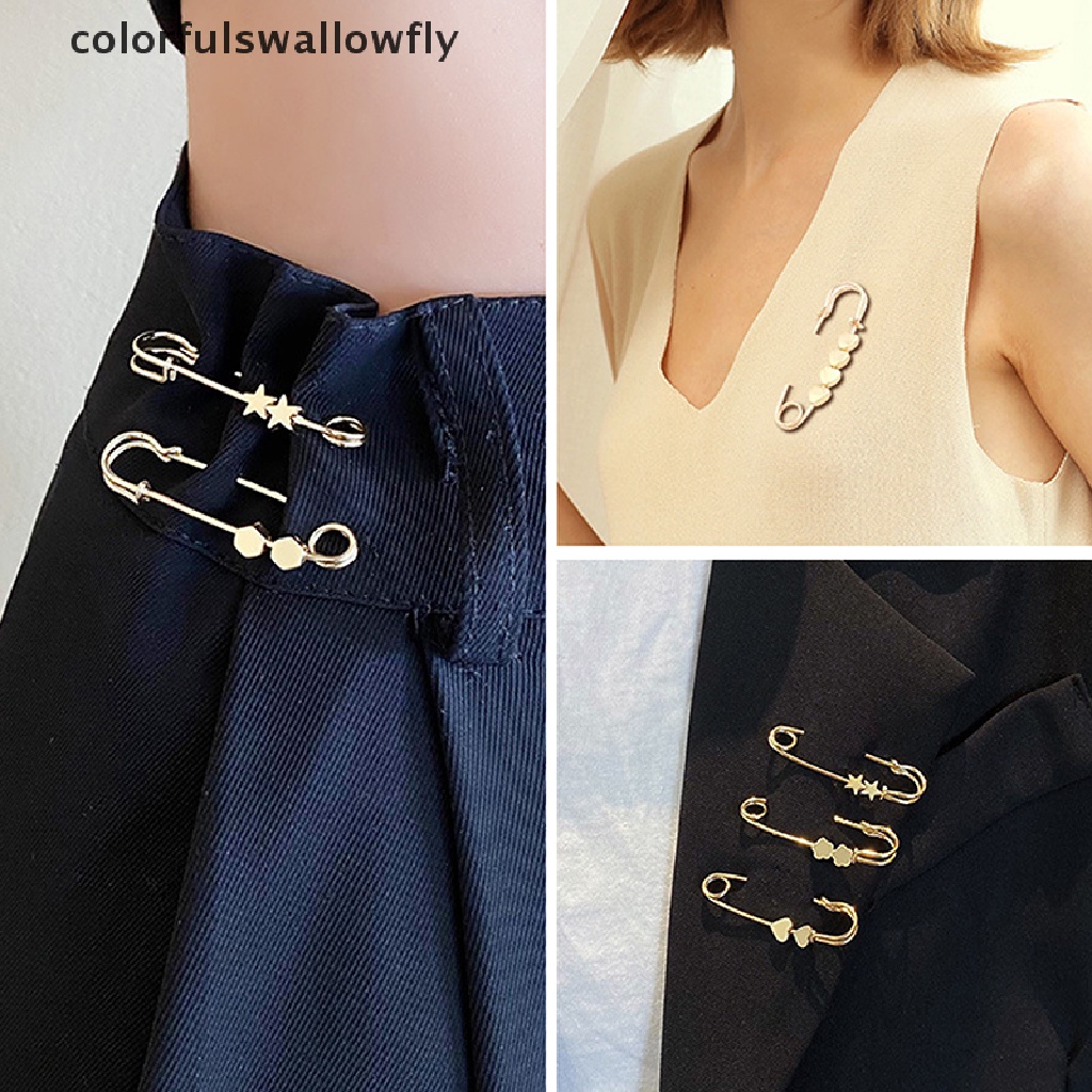 Ghim Cài Thắt Lưng Quần Áo Hình Ngôi Sao / Trái Tim Nhiều Màu Sắc Có Thể Điều Chỉnh Được CSF