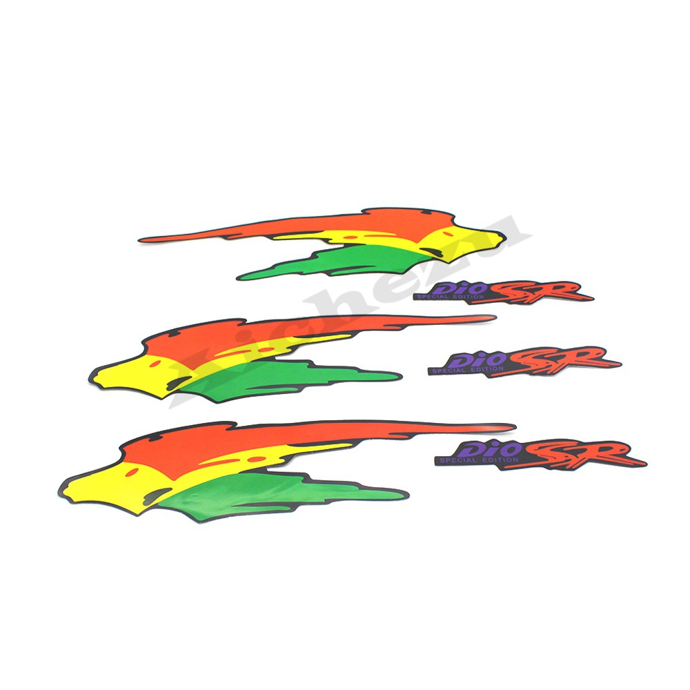 Miếng Đề Can Dán Trang Trí Thân Xe Máy Honda DIO SR 50 AF17 / AF18 / AF27 / AF28