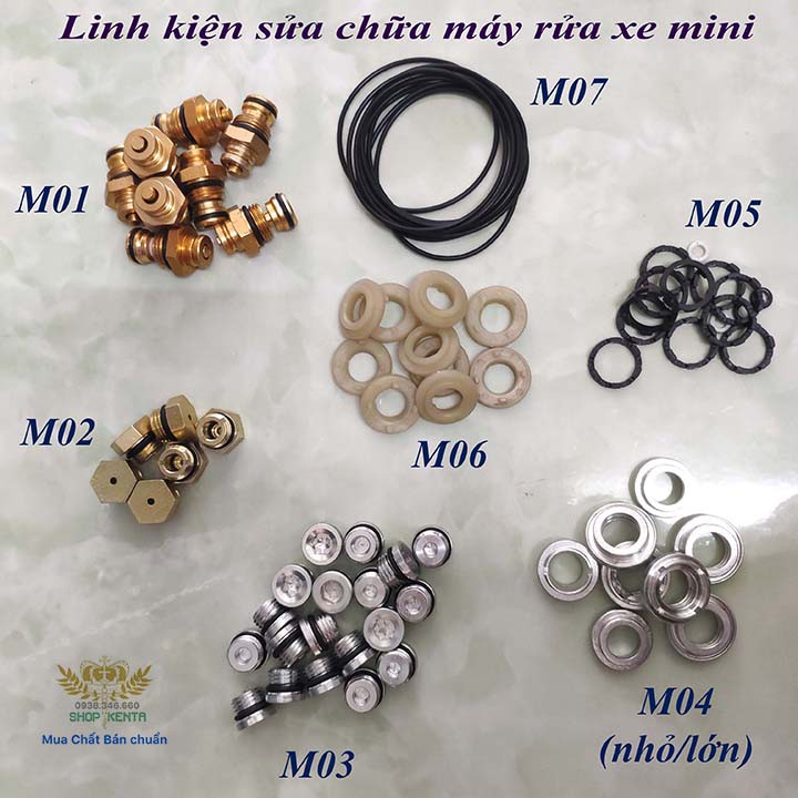 Linh kiện sửa chữa máy rửa xe áp lực cao (Đơn giá/1 sản phẩm)