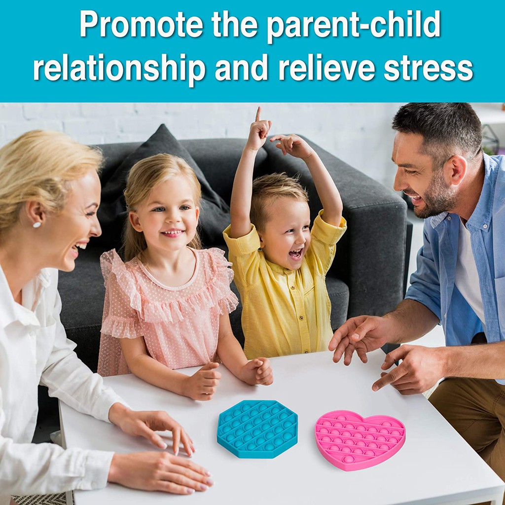 Pop It 2021 Đồ chơi giải trí thông minh, giảm căng thẳng hiệu quả cho người lớn, trẻ em