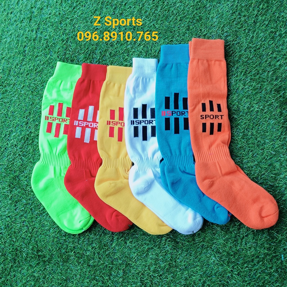 Tất dài đá bóng, vớ dài đá banh co giãn ôm chân cho người lớn và trẻ em