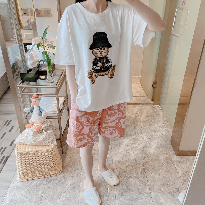 Đồ bộ nữ bigsize đồ mặc nhà Gấu BBoy cotton thoáng mát mềm mại BC24