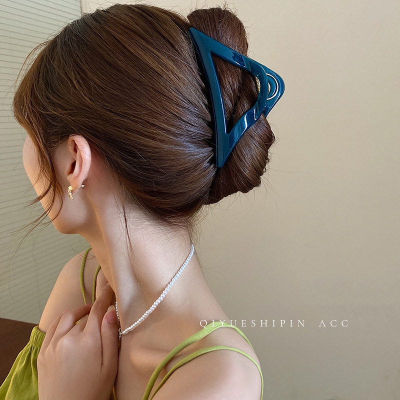 Kẹp Tóc Acrylic Họa Tiết Hình Học Đơn Giản Thời Trang Hàn Quốc