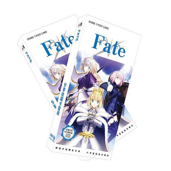 Hộp ảnh Postcard anime chibi postcard Bleach Xuyên duyệt Tây Nguyên S.A.O Thiên sứ ham chơi Fate Stay Night có ảnh dán