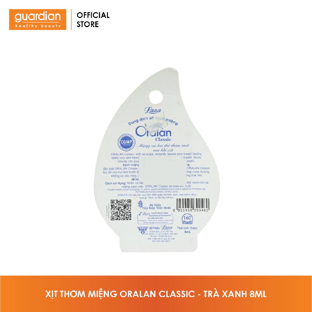 Xịt Thơm Miệng Lana Oralan Oxy nhiều mùi 8ml