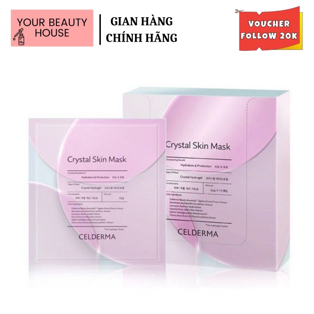 Mặt Nạ Crystal Skin Mask Dưỡng Sáng Da - Full hộp 10 miếng