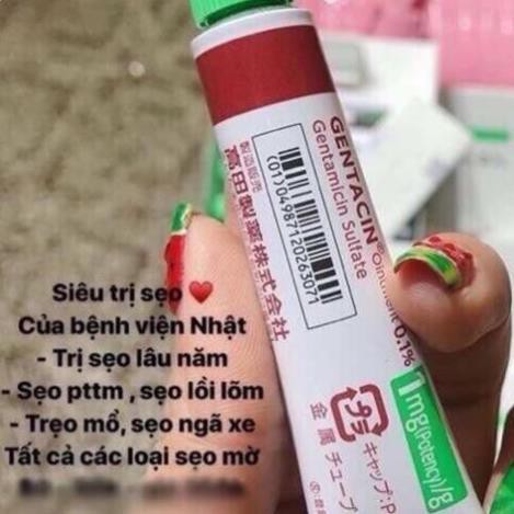 Kem Sẹo [Hết Sẹo 100%-Hàng A.UTH]  Kem Sẹo Gentacin Nhật Bản 10g (Takata Gentamicine)