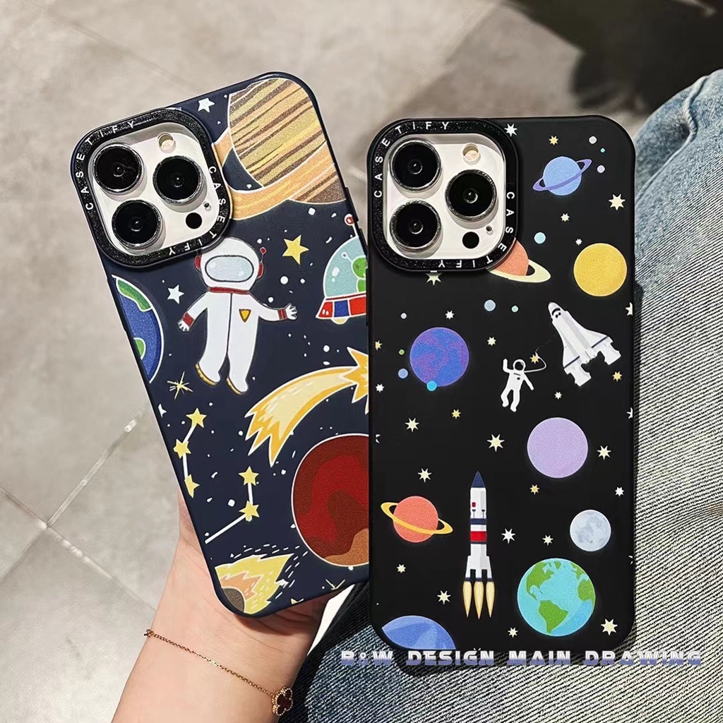 Ốp Điện Thoại Silicone Mềm Chống Sốc Họa Tiết Phi Hành Gia Cho iPhone 13 12 11 Pro MAX XR IX XS MAX i7 i8 Plus