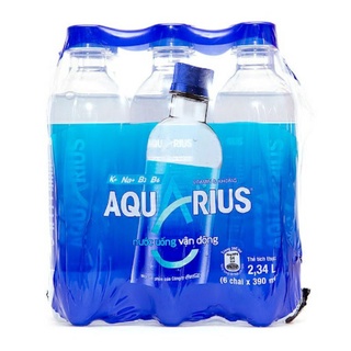 NƯỚC MUỐI KHOÁNG VẬN ĐỘNG AQUARIUS LỐC 6 CHAI