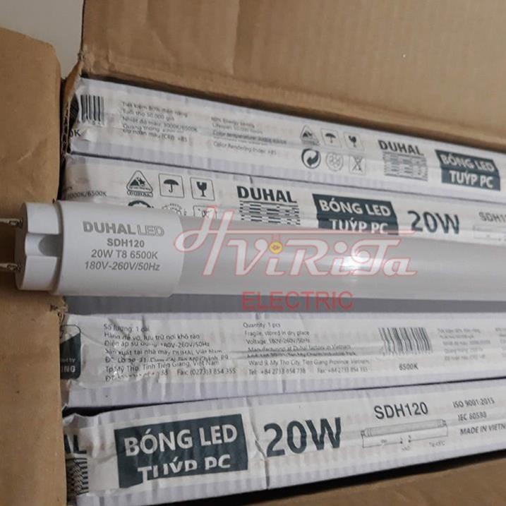 Bóng đèn tuýp led Duhal 1m2 36W (KDH136)/ 1m2 20W (KDH120)/ 0.6m 10W (KDH110) - Chính hãng