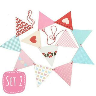 Dây treo cờ tam giác trang trí nhà, phòng ngủ, hội chợ...