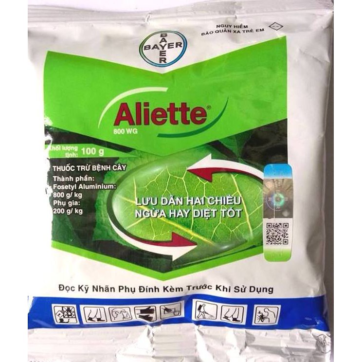 Aliette 100gr- Đặc trị vàng lá, thối rễ 100gr