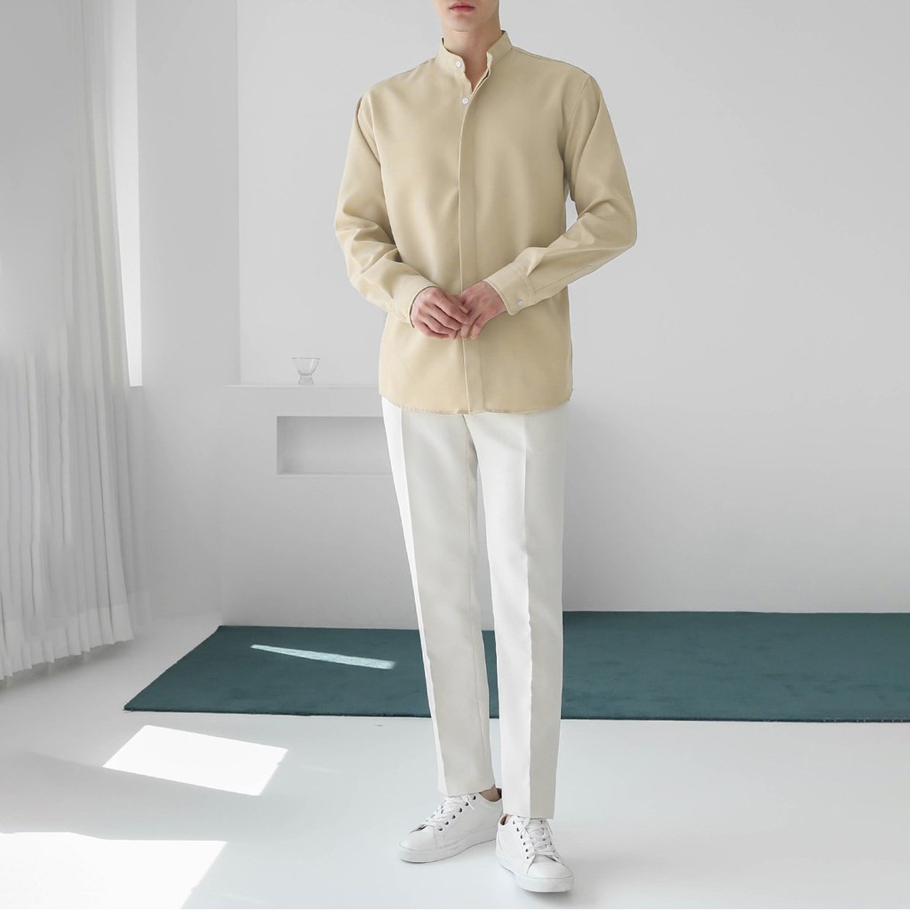 Áo sơ mi nam Double'D chất lụa vải mềm mịn SML03 | BigBuy360 - bigbuy360.vn