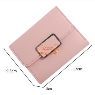 COD Women's Short Wallet Print Solid Color Female \ Student Wallet \ Premium Leather Purse