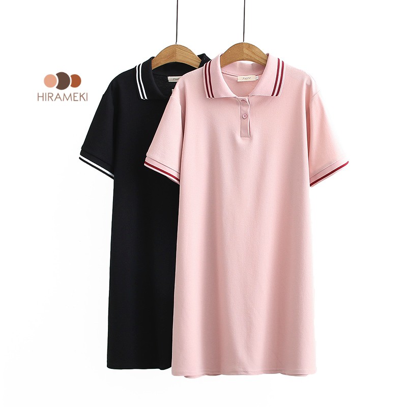 [BIGSIZE] ĐẦM THUN POLO CỔ SƠ MI VẢI THUN CÁ SẤU 60-105KG - D73 | BigBuy360 - bigbuy360.vn