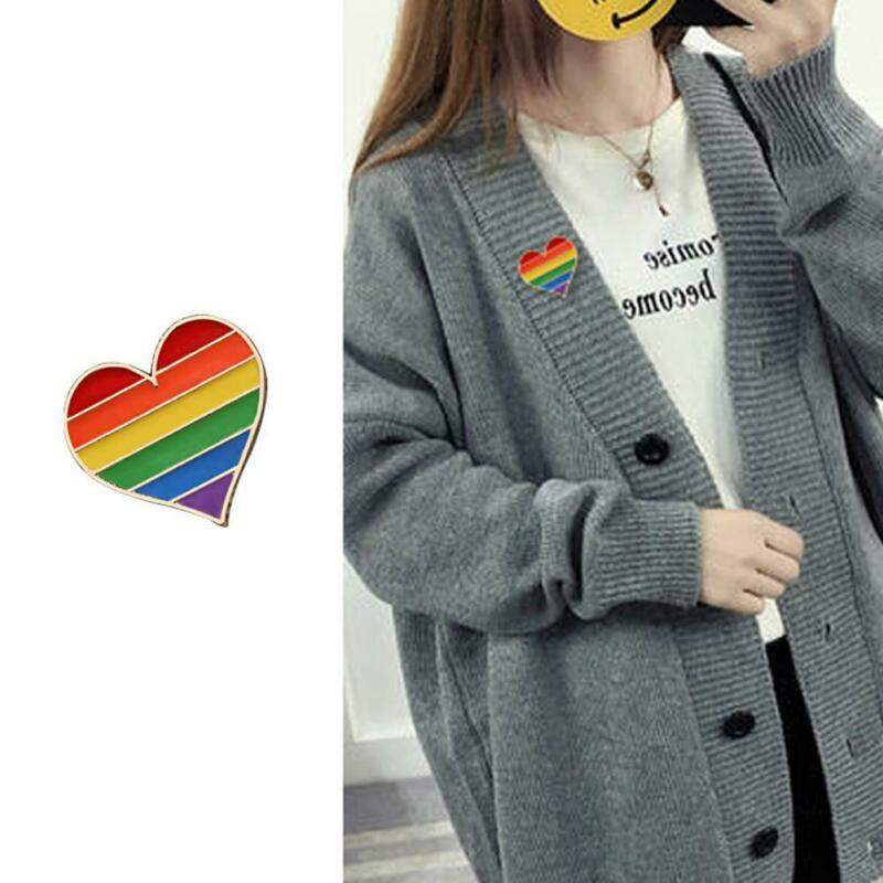 Huy Hiệu Cài Áo Hình Cầu Vồng Lgbt x1 P7I6