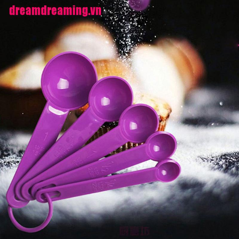 Bộ 5 Muỗng Đo Lường Bằng Nhựa Chất Lượng Cao