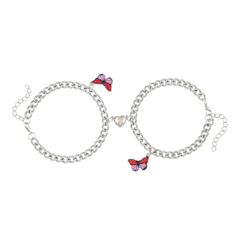 Set 2 Vòng Tay Mặt Trái Tim Cho Cặp Đôi