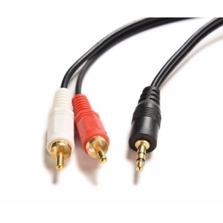Cáp audio aux 1 đầu 3.5mm ra 2 đầu hoa sen