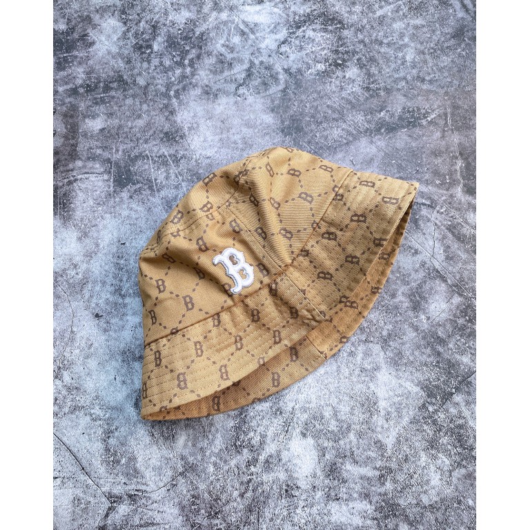 (HÀNG XUẤT XỊN) Mũ / Nón Bucket vàng N37 M//L//B BOSTON MONOGRAM BUCKET HAT BROWN full-tem-tag One size