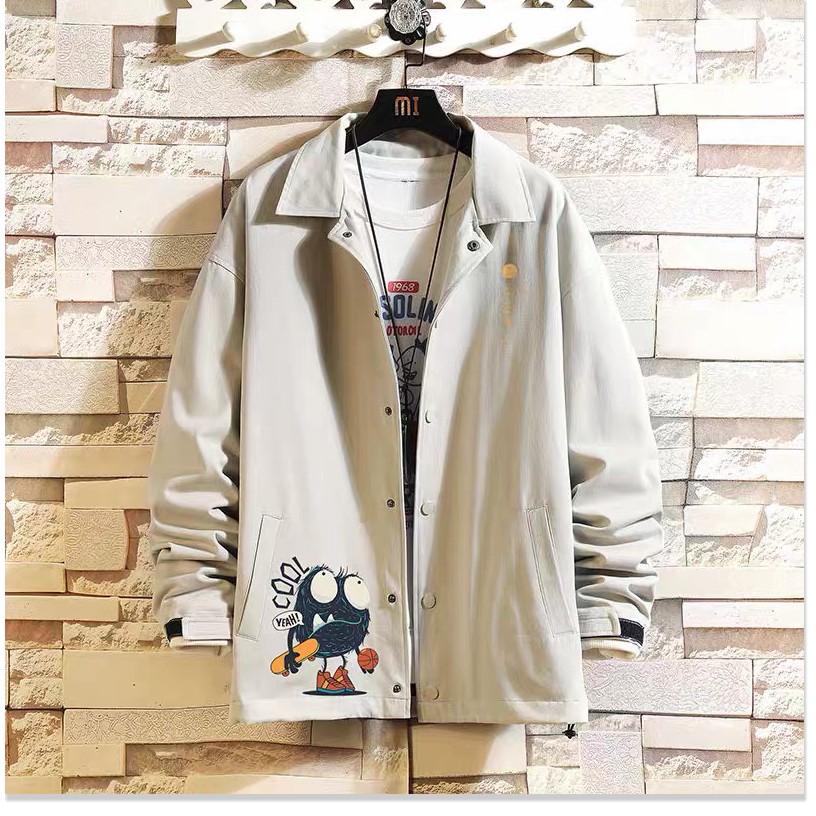 ÁO KHOÁC NAM CỔ SƠ MI THỜI TRANG HỌA TIÊT NHÍM GAI ĐẸP TINH TÊ