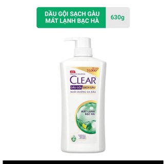 DẦU GỘi CLEAR Bạc Hà,THẢO DUỢC QUÝ,HOA ANH ĐÀO,MEN BẠc HÀ 630g 618ml