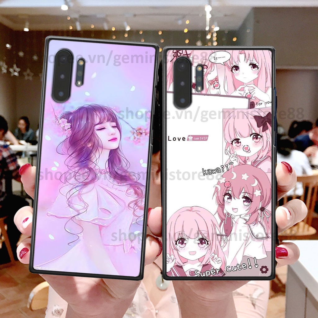 Ốp Samsung Note 10 / Note 10 Plus / Note 10+ in hình cô gái xinh đẹp đáng yêu đầy phong cách, cá tính