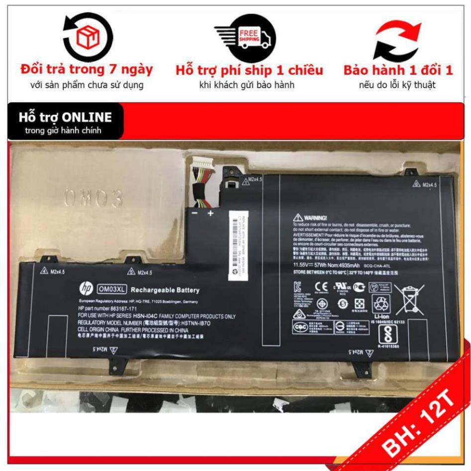 BH12TH . Pin (Original)57Wh HP EliteBook X360 1030 G2 OM03XL Battery