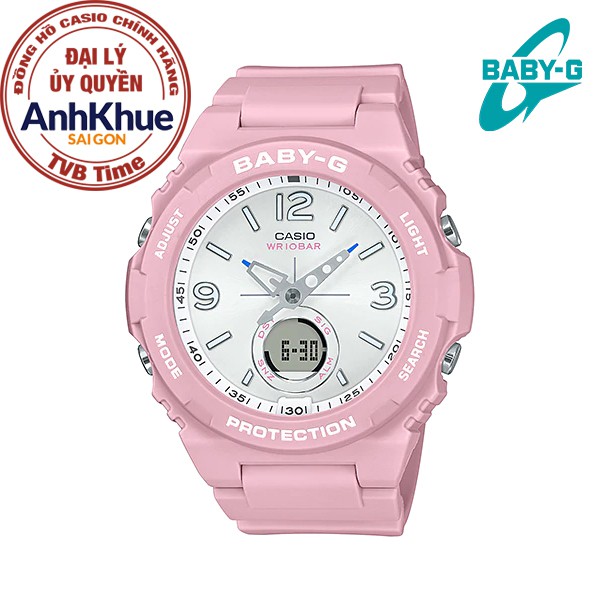 Đồng hồ nữ dây nhựa Casio Baby-G chính hãng Anh Khuê BGA-260SC-4ADR