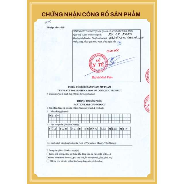 Sữa Tắm Ôliv Sáng Da, Mềm Mịn 250ml