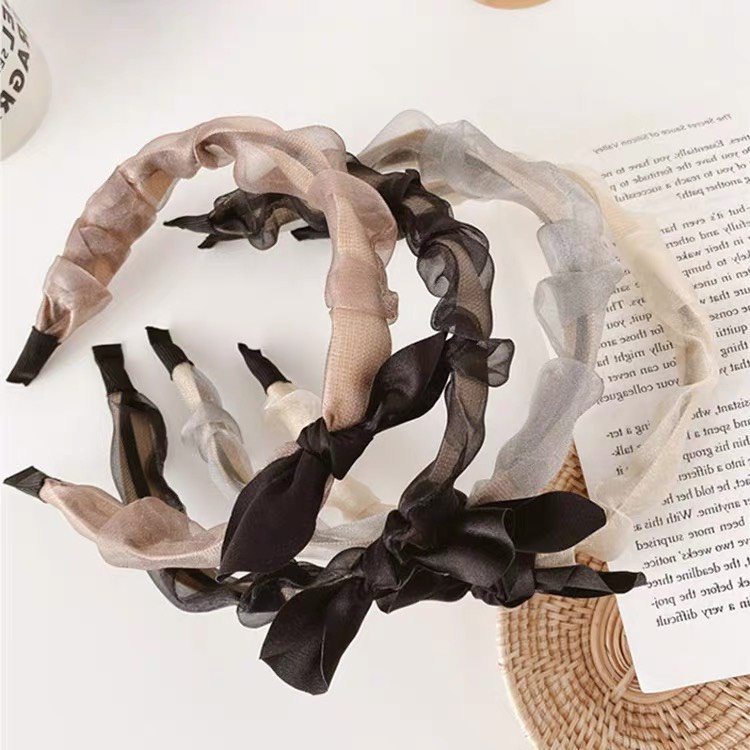 Bờm tóc tiểu thư lưới voan nhỏ Tata