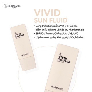  Kem Chống Nắng cao cấp Hàn Quốc Be'Balance Sun Vivid Fluid 