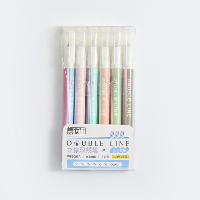 Bộ 6 Bút Lông Viết Thư Pháp Kiểu Hàn Quốc