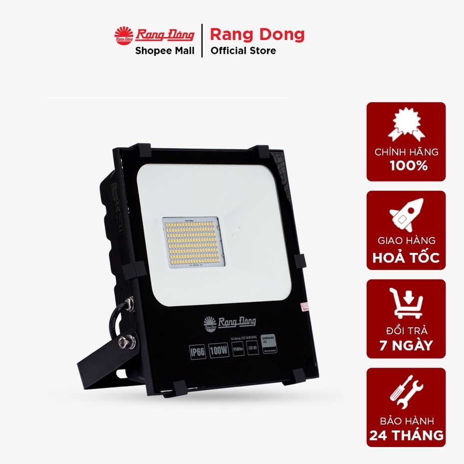 Đèn Led chiếu pha 100w Rạng Đông chống nước IP65 siêu bền (Model: CP06 100w)