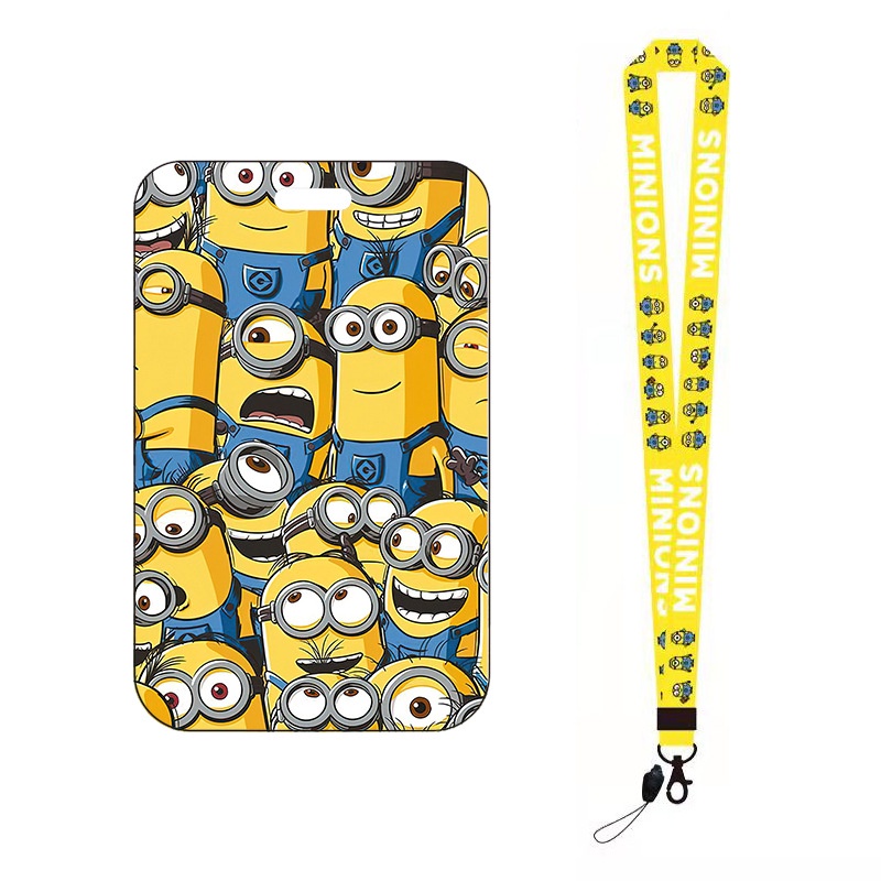 Dây Đeo Thẻ ID/Thẻ ID/Thẻ Tên Họa Tiết Minion Dễ Thương Phong Cách Hàn Quốc