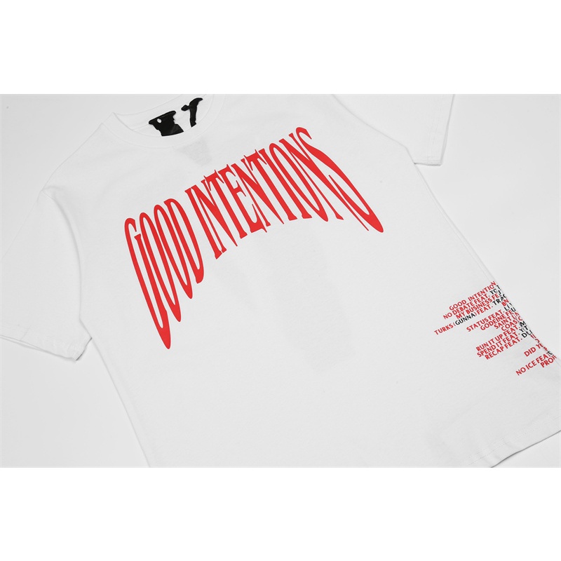 Áo Thun Cotton Tay Ngắn In Chữ Vlone Cổ Điển Thời Trang Cho Nam Và Nữ