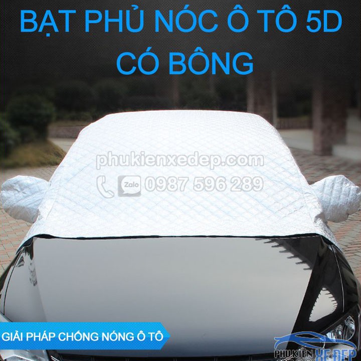 Bạt phủ xe ô tô và chống nóng 5D có bông