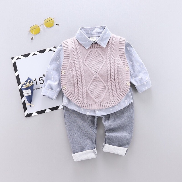 Set 3 chi tiết bé trai