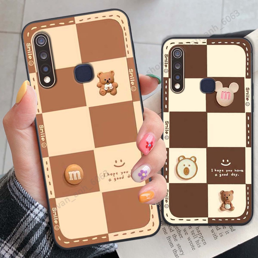 Ốp lưng Vivo Y19 / U3 hình gấu, kẹo dễ thương cute