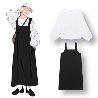 [ ORDER ] Set váy áo ulzzang có tách lẻ