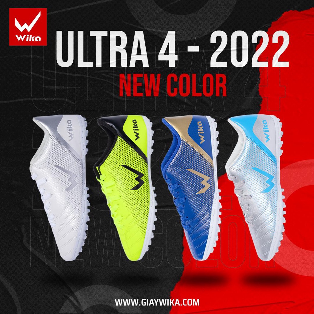 Giày Bóng Đá Phủi Wika Ultra 4 đế TF  - Đã khâu toàn bộ đế
