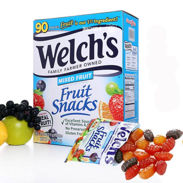 KẸO DẺO TRÁI CÂY WELCH'S FRUIT SNACKS MỸ COMBO 10 GÓI